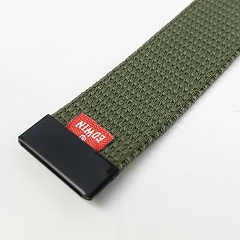 Amazon | [エドウイン] ベルト 32mm 120cm ブラックバックル GI